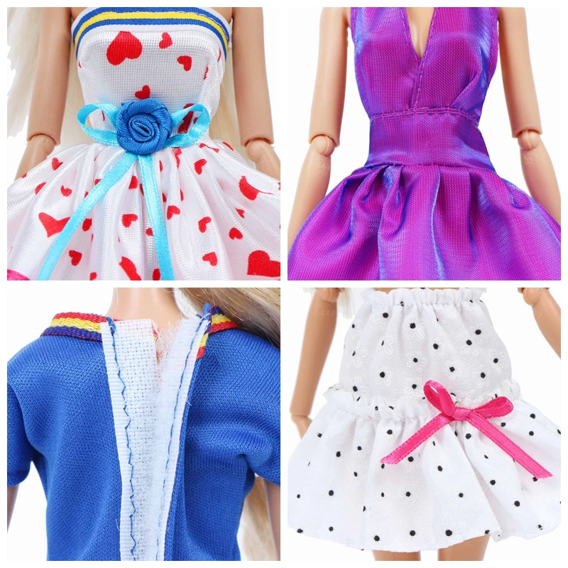 Модный комплект из 2 предметов повседневная одежда, одежда на каждый день, костюм для мальчиков, девочек, платье парные Куклы Аксессуары Одежда для куклы Барби Кен куклы игрушки