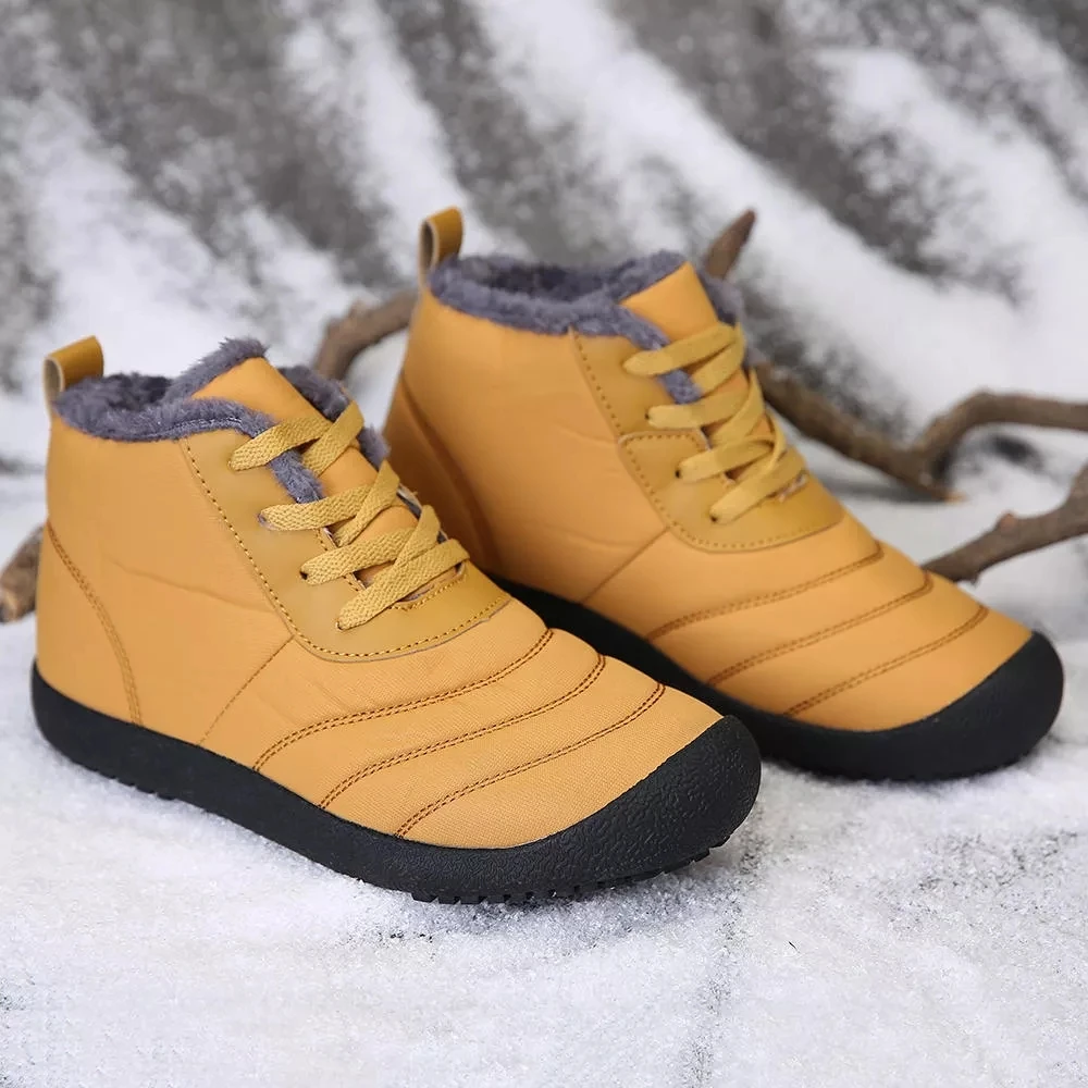 Зимние мужские ботинки водонепроницаемые удобные зимние ботинки теплые ботильоны на меху мужская повседневная легкая обувь мужская обувь D30