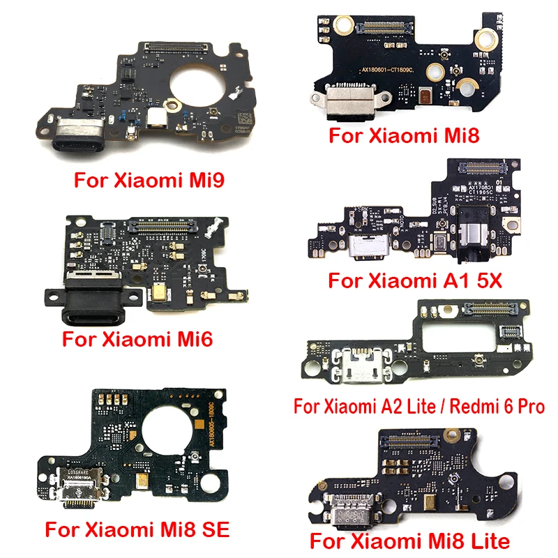 

5Pcs/Lot, Dock USB Charging Port Board Flex Cable Connector For Xiaomi Mi 9 8 6 Se A2 6X A1 5X Max 2 3 MiX 2S 3 POCOPHONE F1