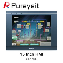 Tela táctil 1024x768px gl150e 4 de kinco hmi com 15 portas ethernet 2 com padrão de polegada com 1 anfitrião de usb, 1 microusb