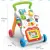 Многофункциональный Baby Walker Stand-to-Sit Тележка Высокое Качество Детский Подарок Для Малыша Обучение Ходить Музыка Фортепиано Телефон Рисунок Игрушка