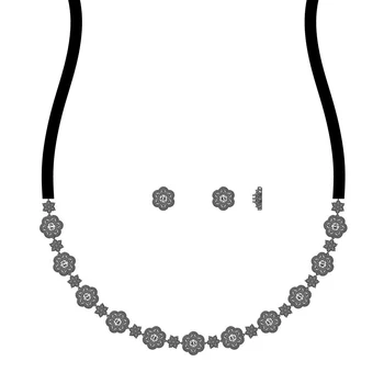

TIRIM Flower Choker Necklace Set for Women Cubic Zirconia Collar Trendy Bridal Jewelry Wedding & Engagement New Arrivals 2020
