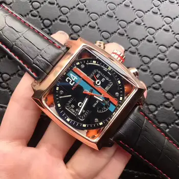 

Top Brand Luxury Monaco 24 Watch Men tonneau Automatic Tourbillon Watch Joker Stainless Steel Business Sport Mechanical