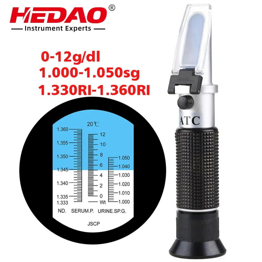 

Clinical Refractometer for serum protein,urine hydrometer, used for pets and urine test.