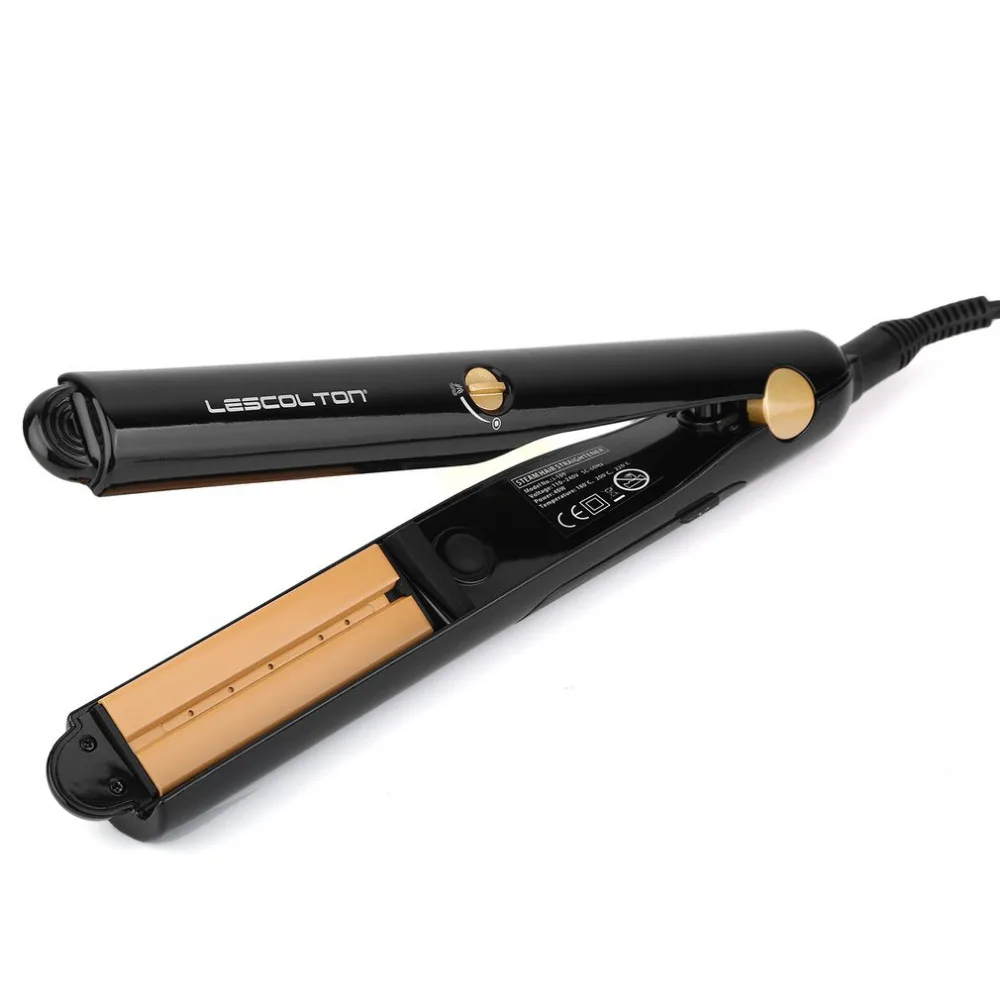 

Argan Oil Steam Curling Straightener for DIY Hairstyle for Women with Safety Shut Off Function EU Plug