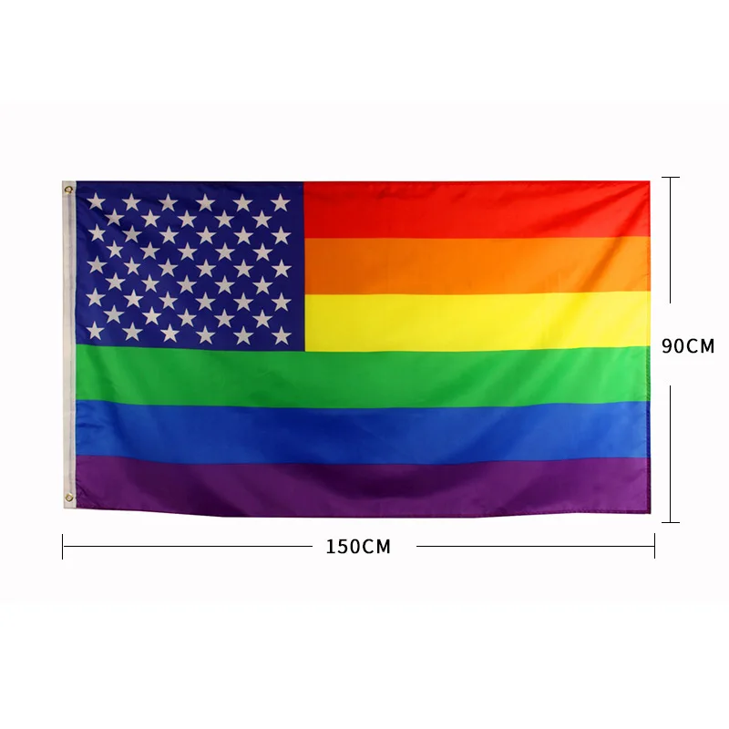 Gay Pride Flag Большой флаг «ПРАЙД» баннер Радуга LQBTQ Би креативный Полиэстер Прямоугольник геев пансексуал - Цвет: Gay Pride Flag