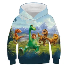 Chłopcy bluza dinozaur bluzy fajne modne dzieci jesień 3D bluzy z nadrukiem dziewczyna zwierząt swetry bluzy bluzy tanie tanio 25-36m 4-6y 7-12y 12 + y CN (pochodzenie) CZTERY PORY ROKU Damsko-męskie Aktywne COTTON POLIESTER Dobrze pasuje do rozmiaru wybierz swój normalny rozmiar