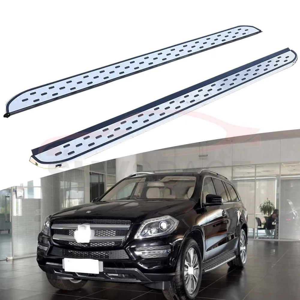 Боковой Шаг подходит для Mercedes Benz X166 GL 2013- Беговая доска nerf бар 2 шт. левый и правый алюминиевый боковой шаг боковая педаль