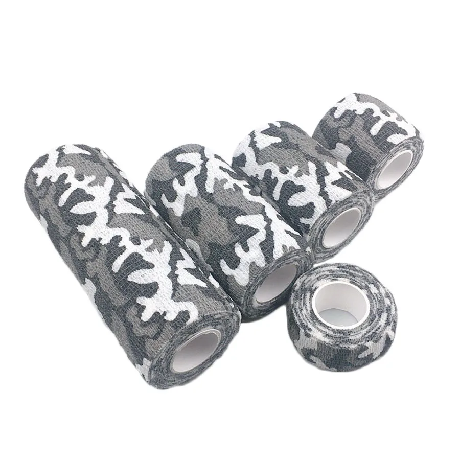 1 Stück Camouflage elastische Bandage selbstklebende Finger Handgelenk Palm Ankle Fixer Wrap Tape Crossfit Sport Tape Pet Medical Bandage – Detail 5
