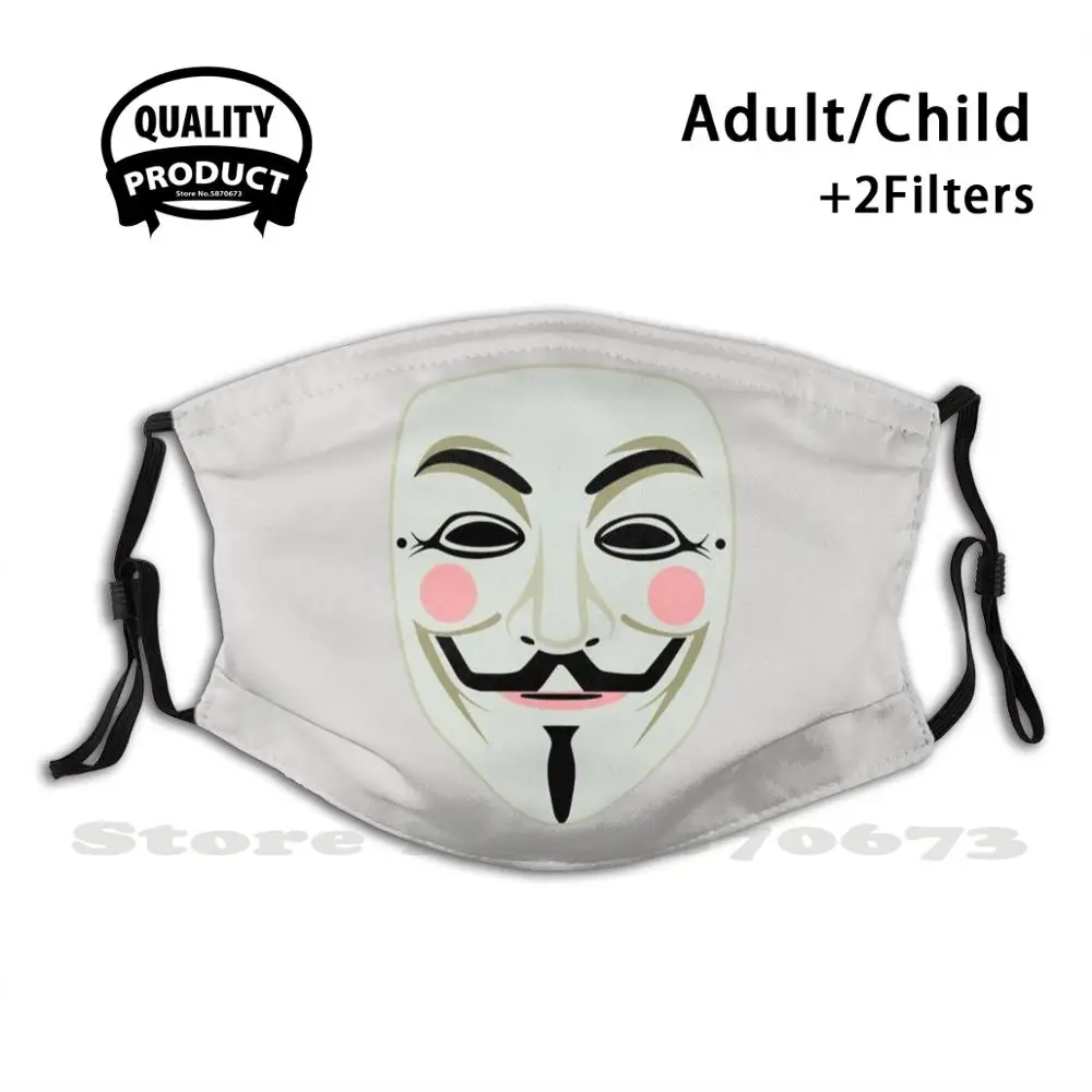 

Anonymous Funny Cool Cloth Mask Anonymous No Face Name Q Blank Costume Undefined Unknown