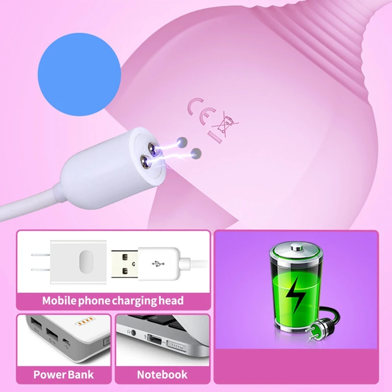 Leten Sucking Vibrator Female Tongue Lick Nipple Clit Pussy Oral Blowjob Clitoris Stimulator Sucker Vibrating Sex Toy for Couple 6