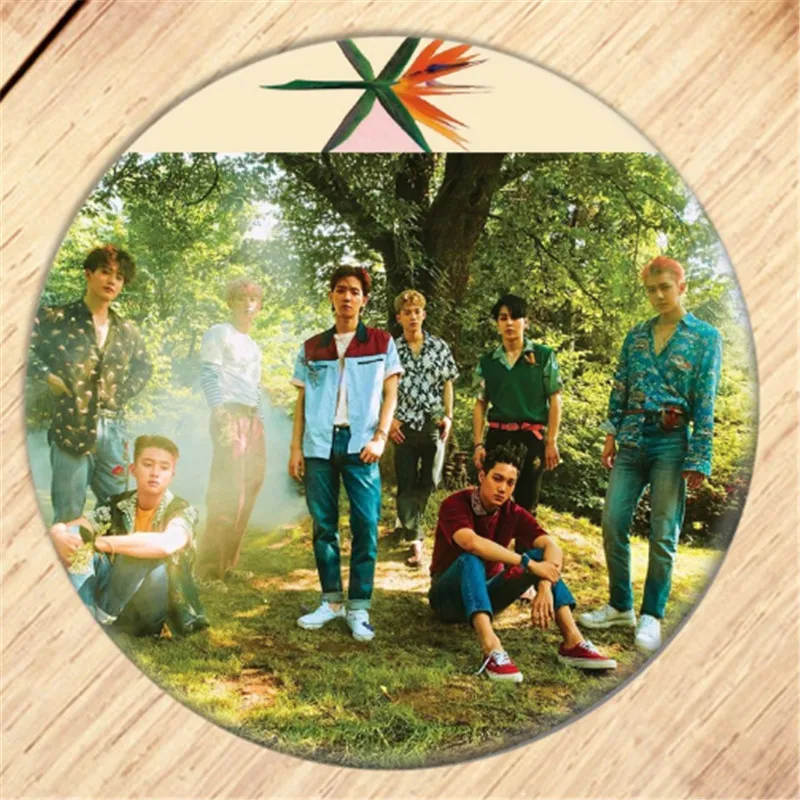 Kpop EXO CHANYEOL KAI SEHUN брошь на булавке Значки для одежды украшение для рюкзака ювелирные изделия B061 - Окраска металла: 4