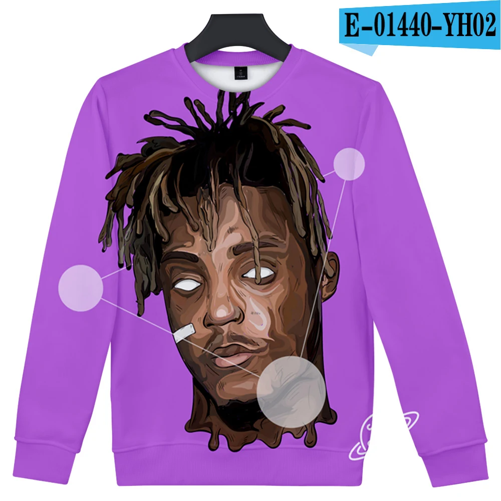 Juice Wrld 3D толстовки для мужчин и женщин Новая мода популярная худи Juice Wrld 3D печать толстовка с капюшоном в стиле хип-хоп уличные пуловеры толстовки - Цвет: 3d