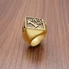 Punk Cool 316L Stainless Steel Silver Color Black Golden Plated 1% er Number Ring Boy Motorcycle Biker Band Party Rings 6