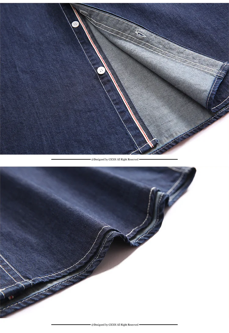 Gersri/Модная Мужская джинсовая рубашка, большие размеры 6XL 7XL, рубашка с длинными рукавами, повседневные свободные джинсовые топы, высокое качество, мужская рубашка