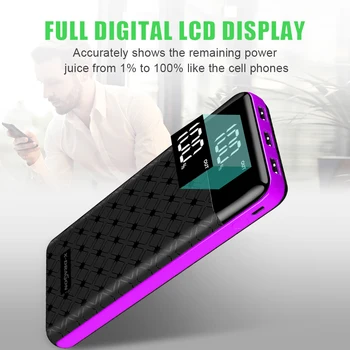 

X-DRAGON Power Bank 25000mAh Powerbank 3 USB External Battery Pack for iPhone X 11 iPad Samsung Xioami Huawei Sony