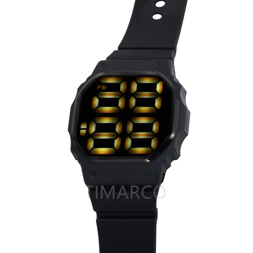 2021 Men's Watch LED Digital Watch for Men Women Sports Army Military Wristwatches Simple Silicone Electronic Cock Reloj Hombre