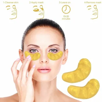 

50 Pair Moisturizing Gold Eye Mask Remove Dark Circles Anti Wrinkle Anti-Aging Eye Skin Care Mask