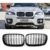 Top!-X5 X6 Grill, Передняя Почечная Двухлинейная Решетка для 2007-2013-BMW X5 E70 X6 E71 (ABS Gloss Black Grill, Комплект из 2 шт)