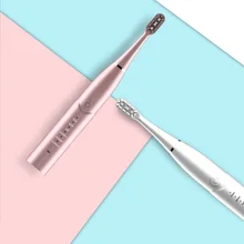 Электрический Зубная щётка для взрослых бытовой 6-шестерни Регулируемый отбеливание Водонепроницаемый перезаряжаемая ультразвуковая зубная щетка сменные головки