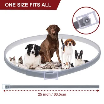 

2019 New Pet Dogs Cats Silicone Natural Essential Oils Collar Mosquito Repellent Flea Treatment Prevention High Quality