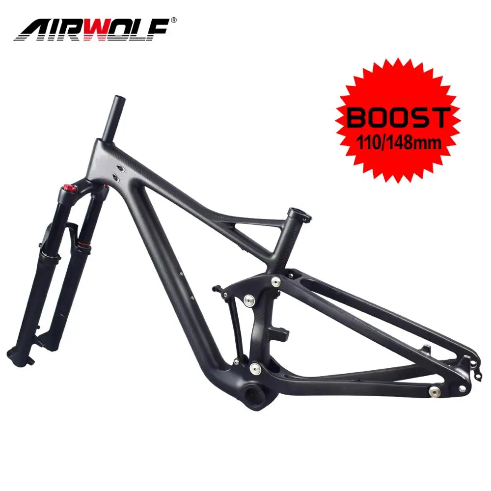 Full Suspension Carbon Mtb Frame 29er Boost 148 Carbon Frame With