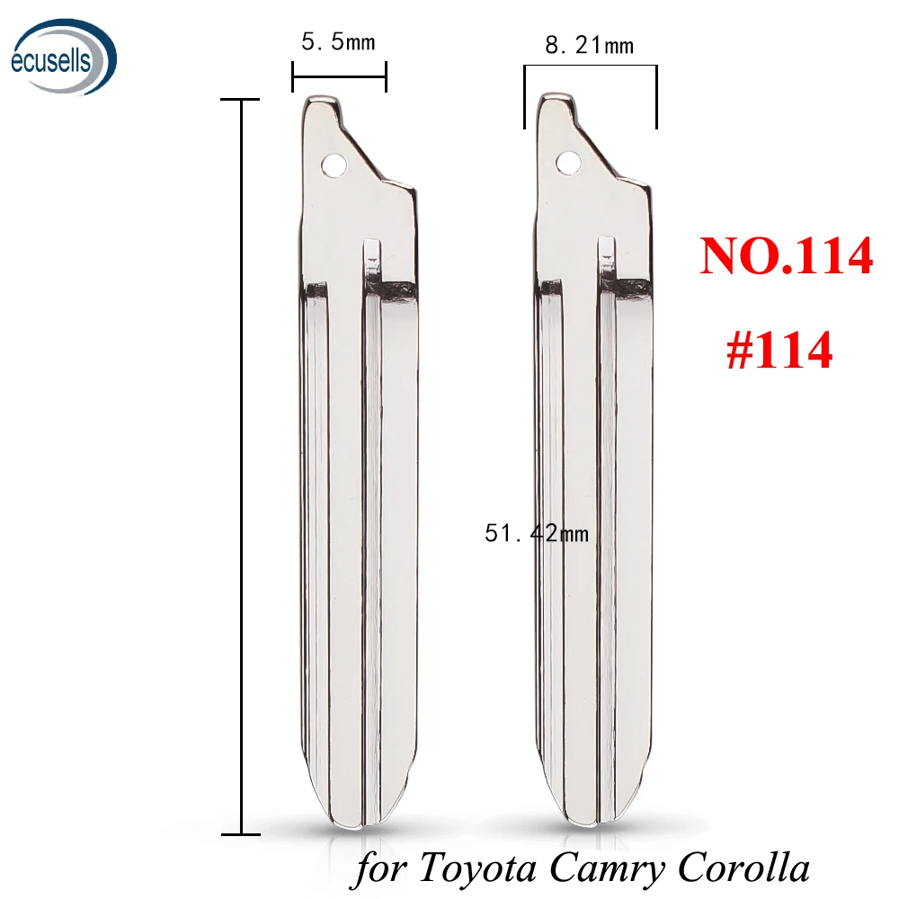 10PCS NO.114 Universal Remotes Flip Key Blade 114# for Toyota Camry Corolla KD Remote | Автомобили и мотоциклы