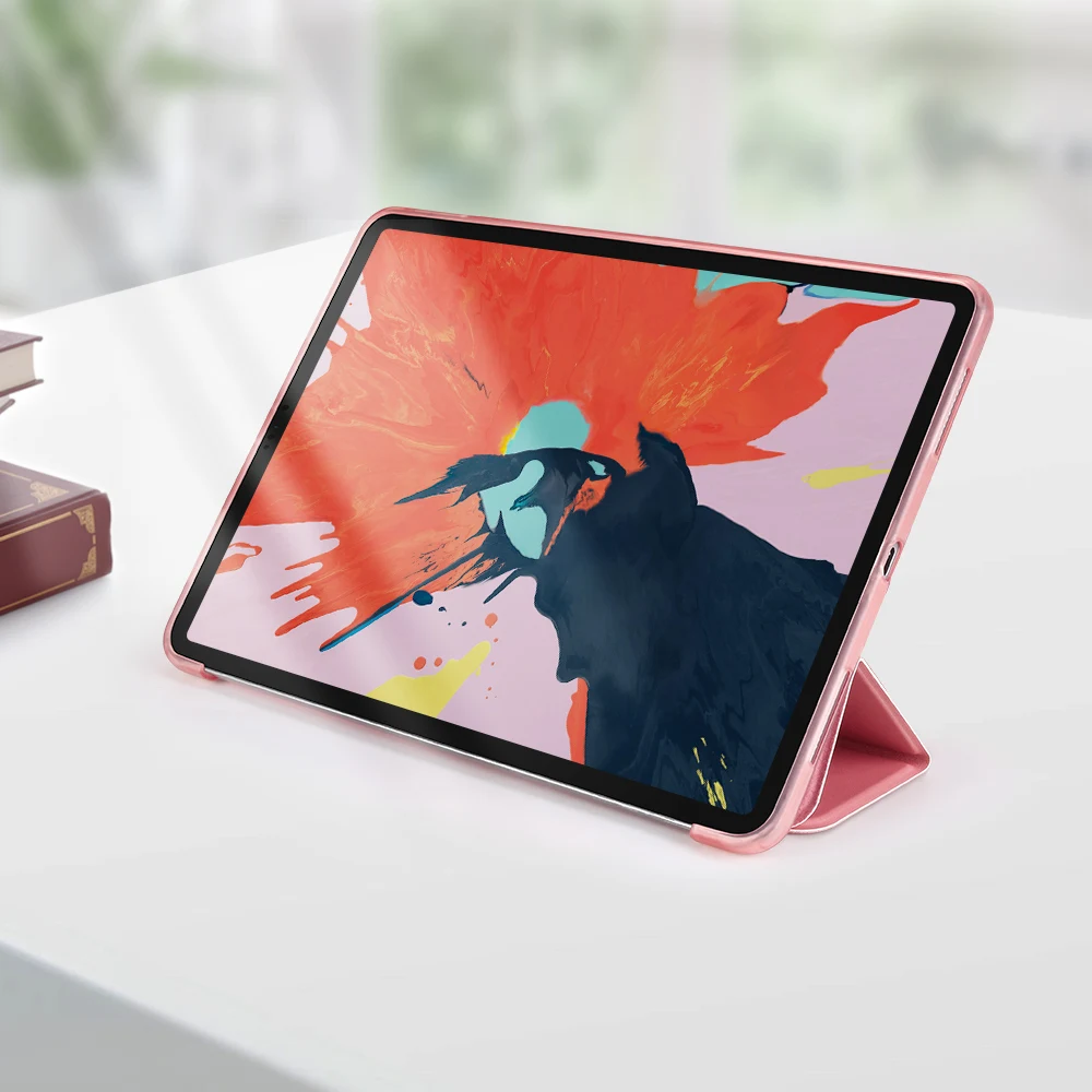 Тонкий смарт-чехол для iPad Pro11 трехслойная подставка из искусственной кожи+ ТПУ Мягкая задняя крышка с автоматическим выключением/пробуждением защитный чехол для iPad