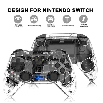 

Wireless Bluetooth Gamepad with Gyro axis For Nin Switch Controller Remote Console For NS PC Computer Joystick Games Accessories