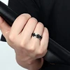 8MM Titanium Stainless Steel 5 Color Rotating Chain Ring Punk Style Personality Men's Ring Jewelry Charm Party Gift ► Photo 2/6