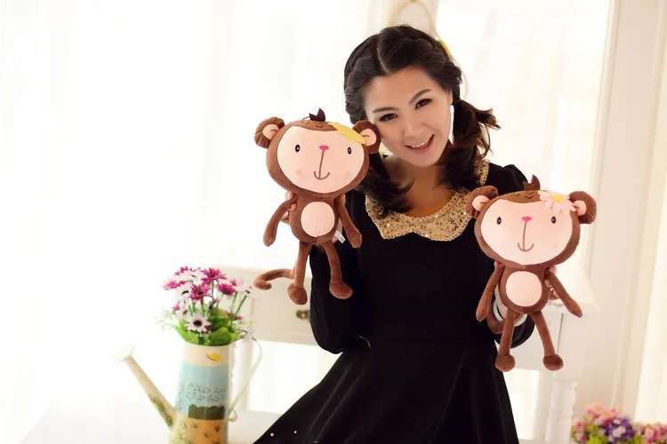 Плюшевые игрушки Love qing lv hou застенчивая обезьяна BAPE дети Фрукты банан обезьяна застенчивая обезьяна