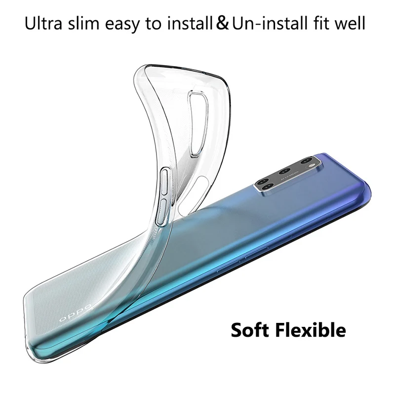 Ultrathin Clear Soft TPU Shockproof Mobile Phone Back Cover