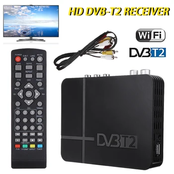

Multilingual WiFi TV Box Digital 3D Media Player Mini HD DVB-T2 K2 Terrestrial Receiver W/Remote Control For Audio Photo Player