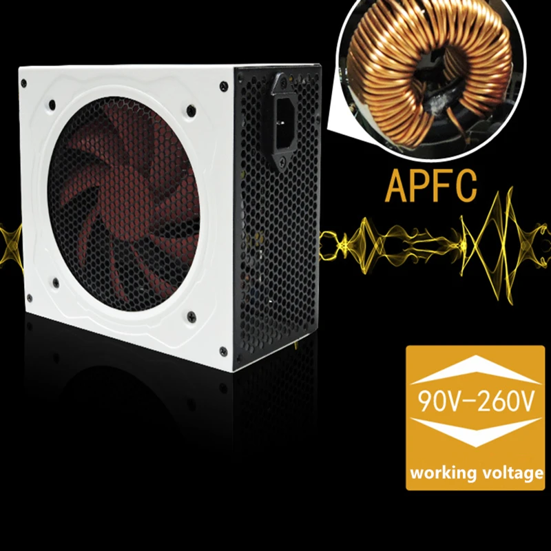ПК PSU для XinHang ATX Номинальная мощность 400W Пиковая мощность 600W 24P Источник питания ATX600