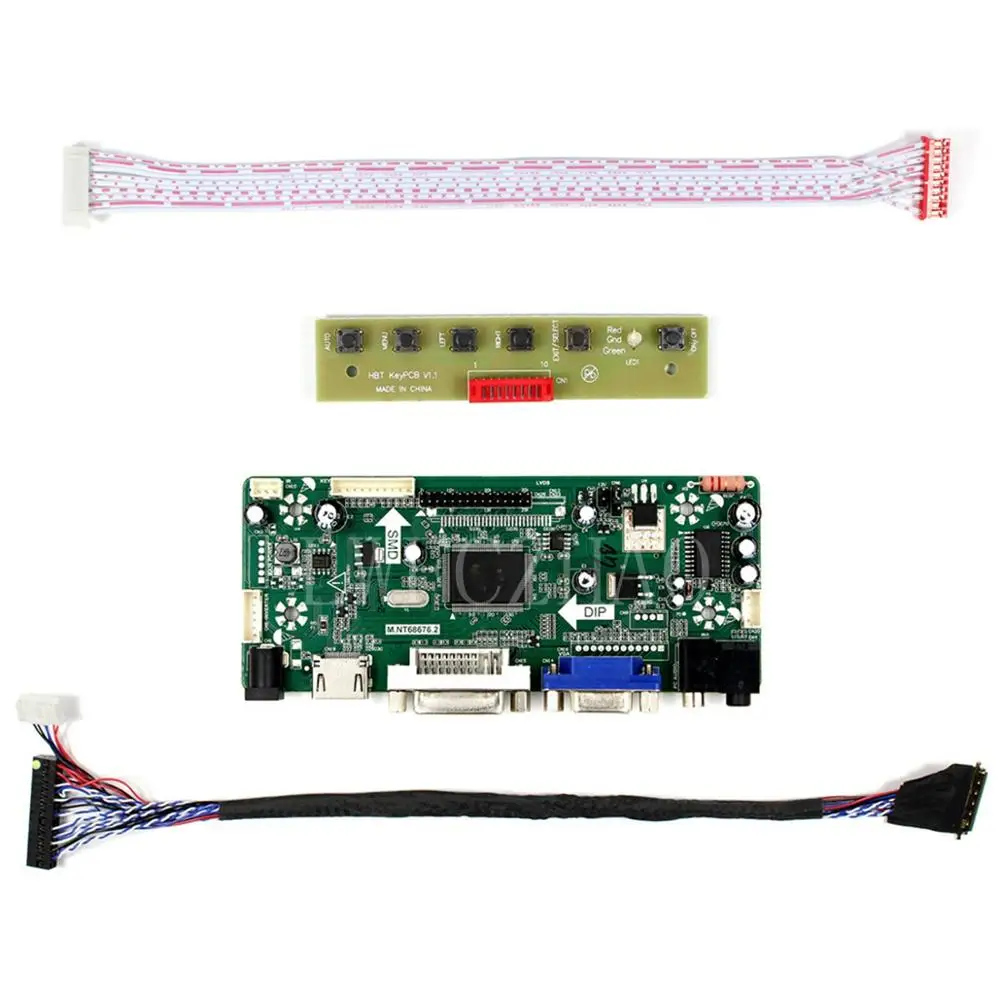 HDMI DVI VGA LCD LED Controller Board Kit DIY for B156XW04 V.5 1366X768 Panel