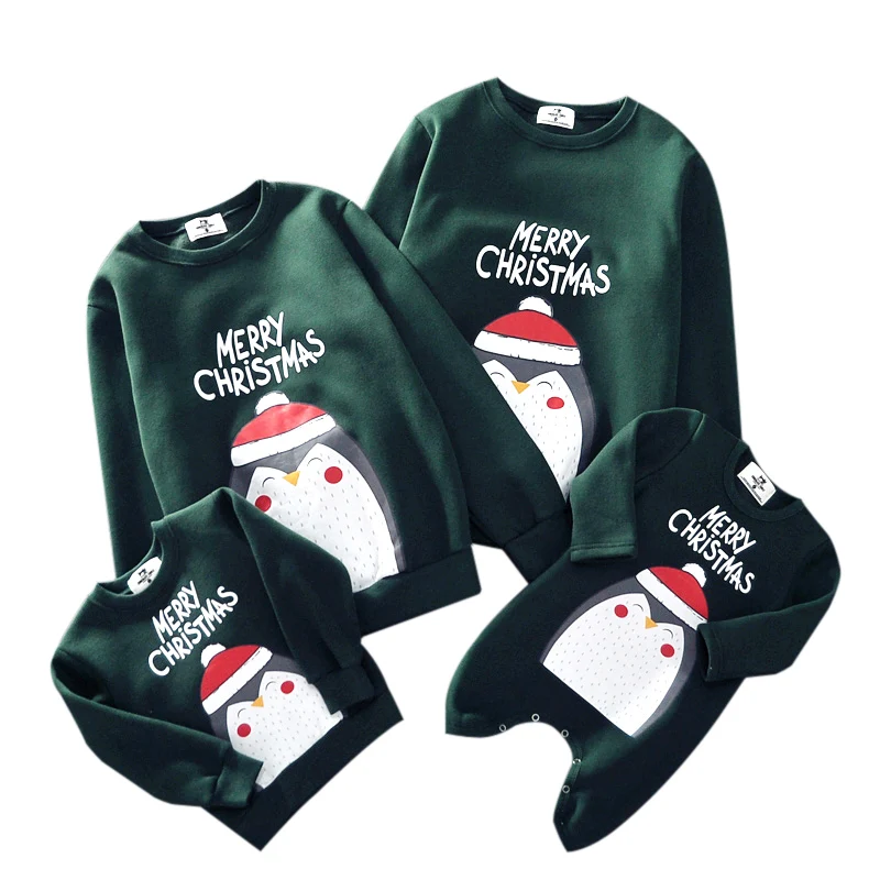 

dad mom baby christmas clothing for family hoody matching outfits clothes mother daughter father son look mommy and me clothes