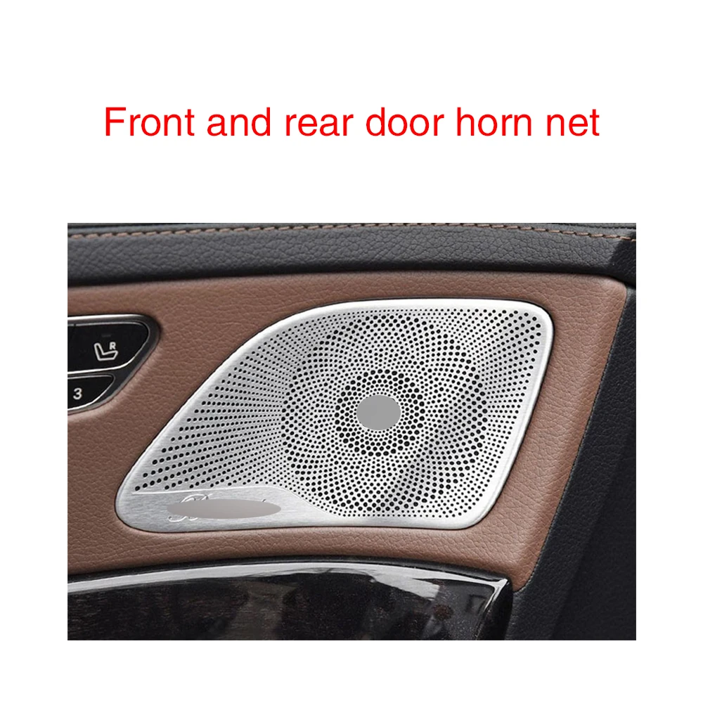 Door panel hood 3D Вращение светящийся твитер динамик для Mercedes Benz W222 S класс громкоговоритель с высоким шагом светодиодный ВЧ динамик Звуковая Труба Рог - Цвет: Door panel hood