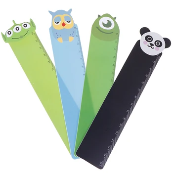 

2020 1PC Random Panda Owl Straight Ruler School Supplies 18.4cm Kawaii Animal Plastic Bendable Ruler Measuring Straight Ruler