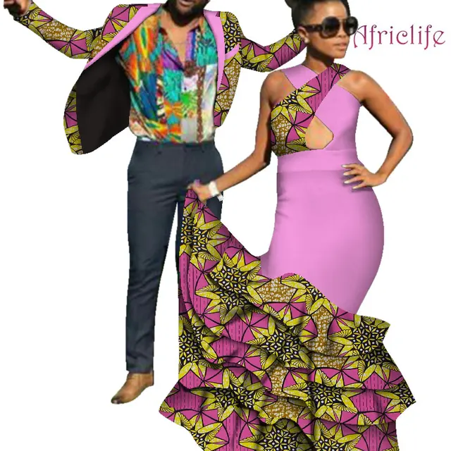 Wedding Clothing Women Dress And Men Blazer Top Coat Fashion African Couple Clothing Dresses Wyq362 Africa Clothing Aliexpress wedding clothing women dress and men blazer top coat fashion african couple clothing dresses wyq362