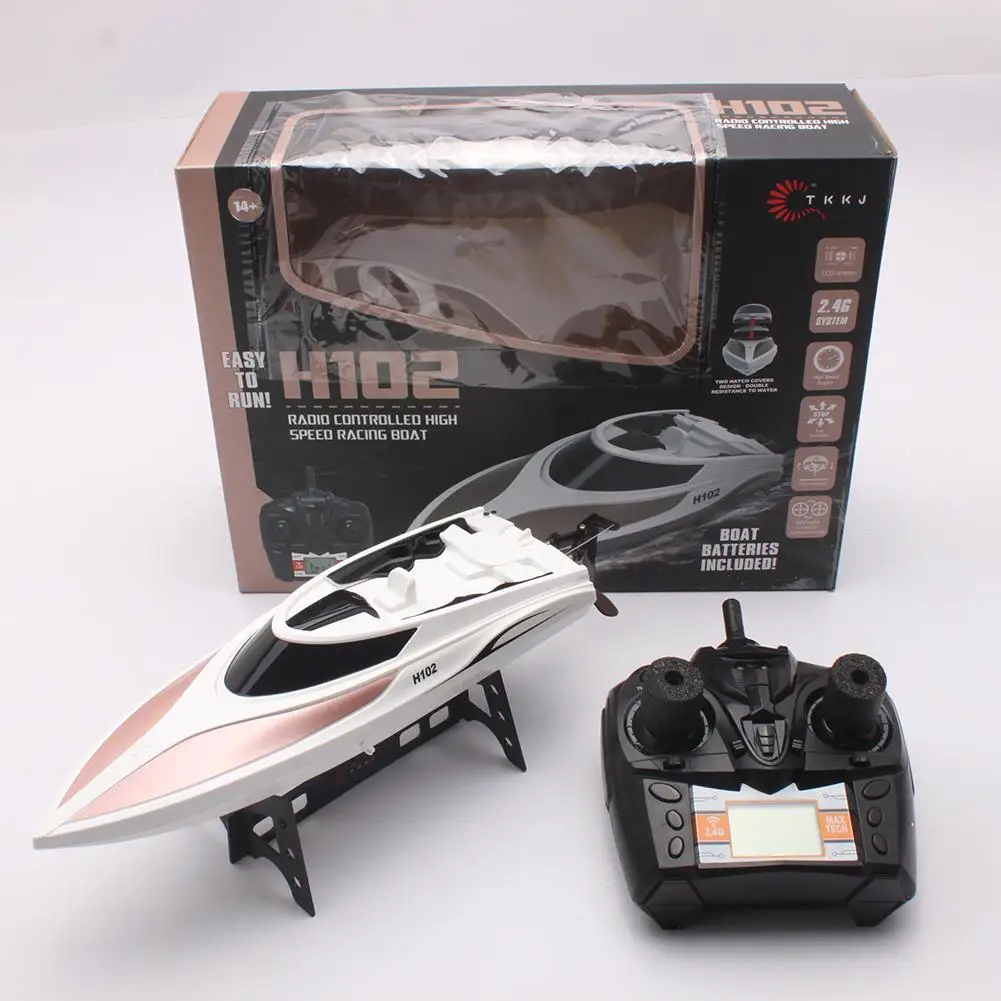 Высокая Скорость RC лодка H102 RC лодка 26 км/ч RC электрическая гоночная лодка гоночный пульт дистанционного управления лодка подарок для детей игрушки Детский подарок