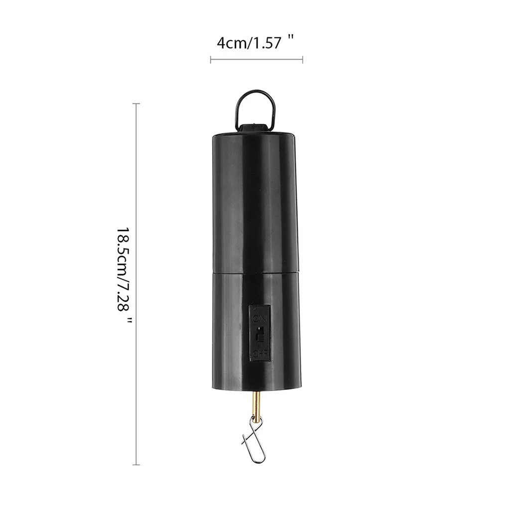 1 Piece Stainless Steel + Plastic 30 RPM Battery Powered Wind Spinner Black Rotating Motor for Hanging Wind Chime Ornament