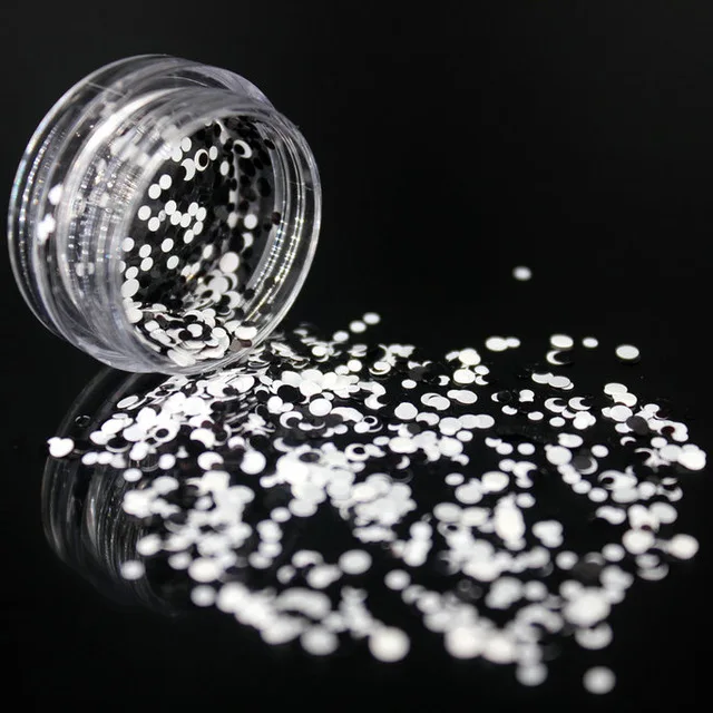 

1 Pcs Nail Glitter Powder Rhinestones Crystal AB FlatBack Strass Sewing Fabric Garment Rhinestone Nail Art UV Black and White