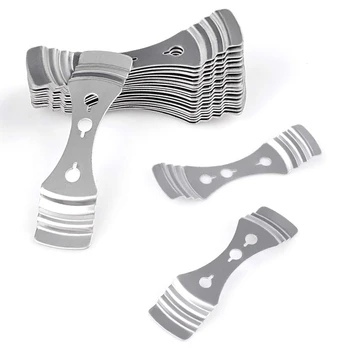 

25Pcs Candle Wick Holder, Silver Stainless Steel Candle Wick Centering Devices for Candle Making