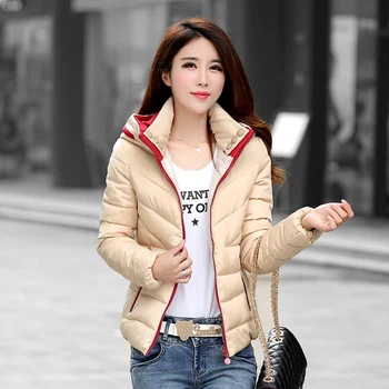 

Nicesnowl Solil Fur Hooded Thicken Zipper Long Down Coats Women Casual Long Sleeve Warm new Cotton Coats Female women down coat