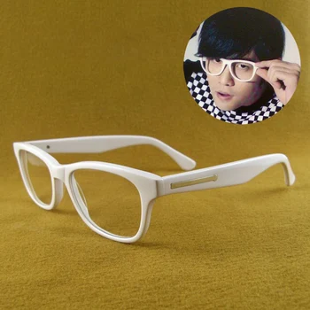 

Cubojue White Eyeglasses Frames Male Women Fashion Eyewear Fake Glasses Frame Men Nerd Spectacles for Myopia Optical Lens