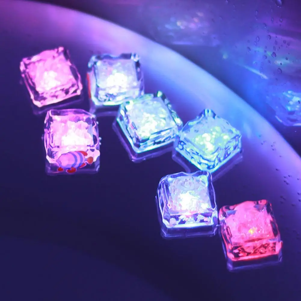 Children's Bathroom Bath Toys Baby Play Water Ocean Magic Ice Cube Lights Meet Water Glow Colorful Lights Bath Toys 2