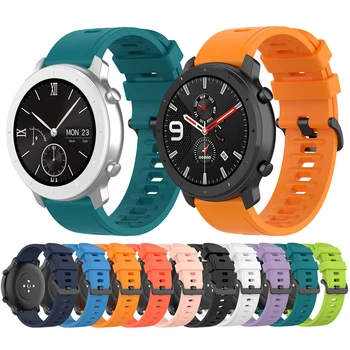 

20mm 22mm Silicone Strap Watchband for Huami Amazfit GTS GTR 42mm 47mm Band Bracelet for Samsung Galaxy Watch 42mm 46mm Active 2