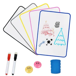 Tableau blanc magnétique Double face de qualité A4, effaceur à sec pour enfants étudiants, réfrigérateur salle de classe, organisateur de liste 
