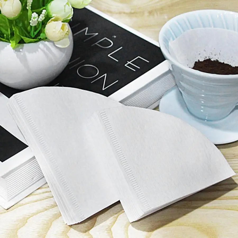 50 шт. конусообразные капельные кофейные Порошковые фильтры для кофейных чашек сменные фильтры инструменты для чая и кофе кухонные аксессуары