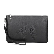 

New Design Men's Day Clutch Soft Envelop Bag Big Capacity Handbag Messenger Bag Male Travel Bag iPad Case Black&Brown